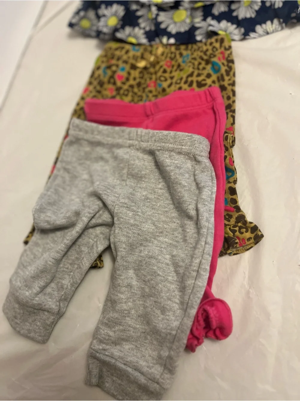 New born baby girl clothes bundle 3 tops and 3 bottom